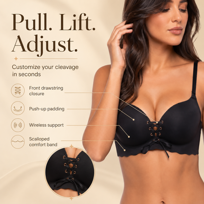 Zaletti™ Drawstring Push Up Bra