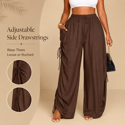 Zaletti™ Wide Leg Drawstring Pants