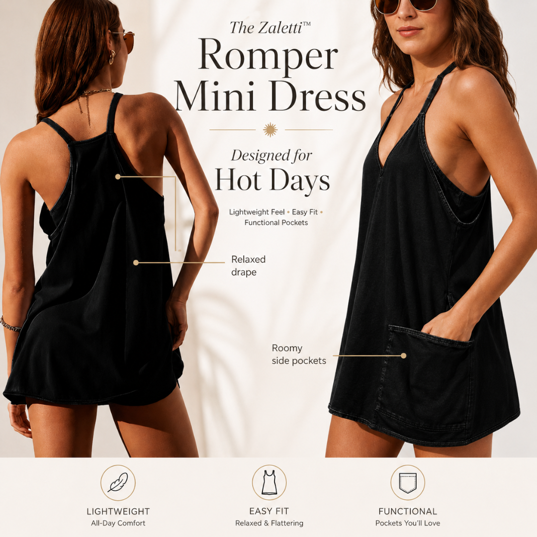 Zaletti™ Romper Mini Dress