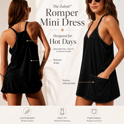 Zaletti™ Romper Mini Dress