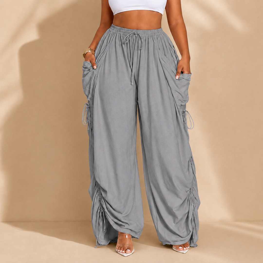 Zaletti™ Wide Leg Drawstring Pants