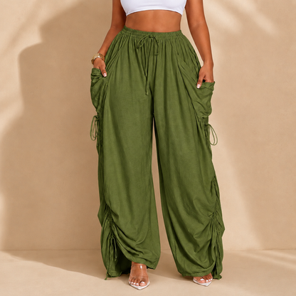 Zaletti™ Wide Leg Drawstring Pants