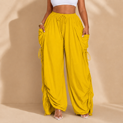 Zaletti™ Wide Leg Drawstring Pants